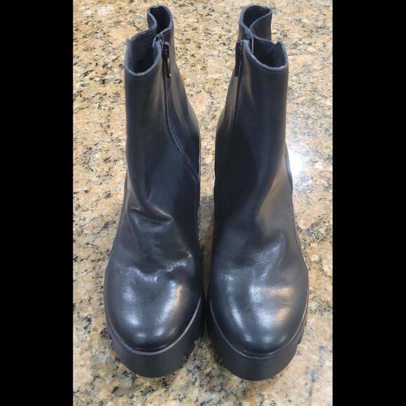 FRED SEGAL FEET Stella Black Leather Booties Women's Ankle Boot Shoes 36 6 $598 - Picture 2 of 15